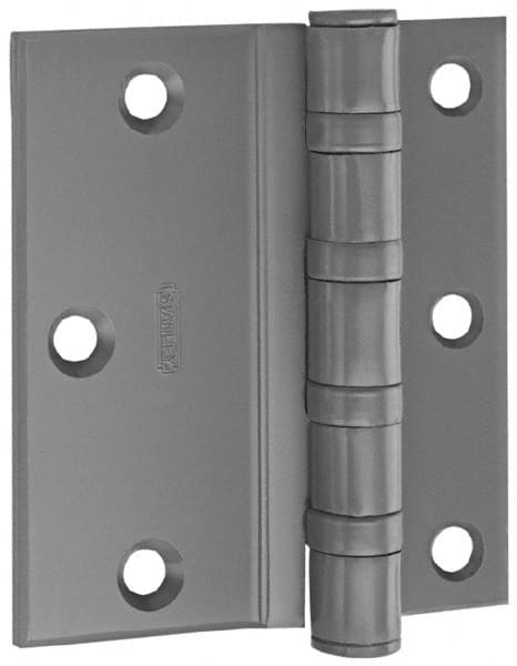 Stanley - 4-1/2" Long x 4-1/2" Wide Steel Full Surface Commercial Hinge - Apex Tool & Supply