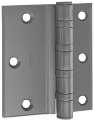 Stanley - 4-1/2" Long x 4-1/2" Wide Steel Full Surface Commercial Hinge - Apex Tool & Supply
