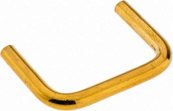 Electro Hardware - 4-40 Internal Thread, 5/32" Handle Diam, Plain Brass Drawer Pull - 1-1/4" Center to Center - Apex Tool & Supply