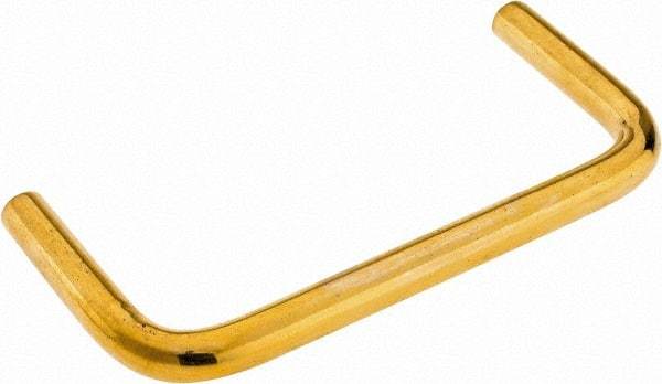 Electro Hardware - Round Handle - Plain, Brass, 3" Center to Center - Apex Tool & Supply