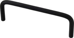 Electro Hardware - Round Handle - Black Coated, Aluminum, 4" Center to Center - Apex Tool & Supply