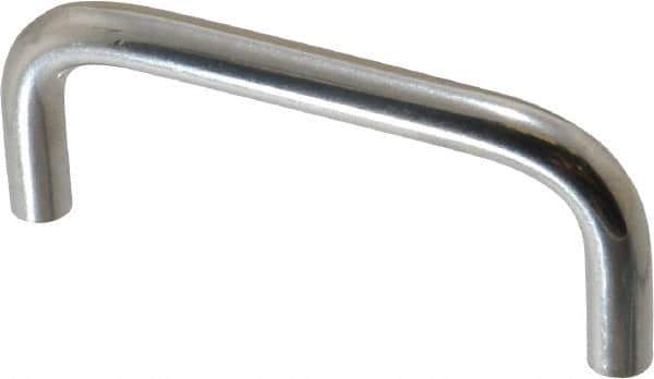 Electro Hardware - 8-32 Internal Thread, 5/16" Handle Diam, Plain Stainless Steel Drawer Pull - 3" Center to Center - Apex Tool & Supply