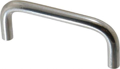 Electro Hardware - 8-32 Internal Thread, 5/16" Handle Diam, Plain Stainless Steel Drawer Pull - 3" Center to Center - Apex Tool & Supply