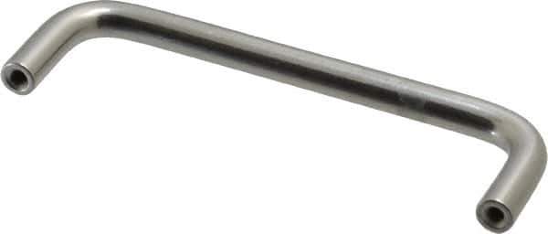 Electro Hardware - 8-32 Internal Thread, 5/16" Handle Diam, Plain Aluminum Drawer Pull - 4" Center to Center - Apex Tool & Supply
