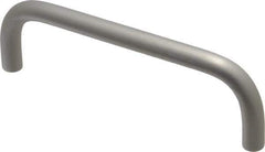 Electro Hardware - 8-32 Internal Thread, 5/16" Handle Diam, Clear Anodized Aluminum Drawer Pull - 4" Center to Center - Apex Tool & Supply