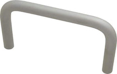 Electro Hardware - Round Handle - Clear Finish, Aluminum, 5" Center to Center - Apex Tool & Supply