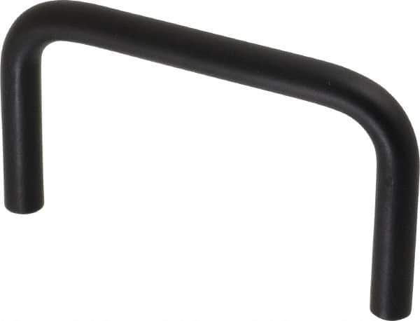 Electro Hardware - Round Handle - Black Coated, Aluminum, 5" Center to Center - Apex Tool & Supply