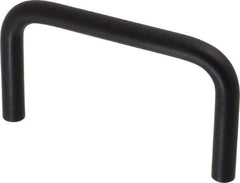 Electro Hardware - Round Handle - Black Coated, Aluminum, 5" Center to Center - Apex Tool & Supply