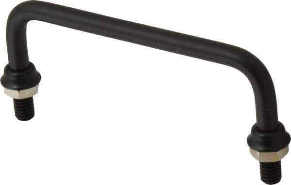 Electro Hardware - Round Handle - Black Coated, Aluminum, 4-1/4" Center to Center - Apex Tool & Supply