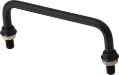 Electro Hardware - Round Handle - Black Coated, Aluminum, 4-1/4" Center to Center - Apex Tool & Supply