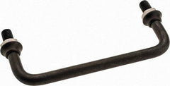 Electro Hardware - Round Handle - Black Coated, Stainless Steel, 4-1/4" Center to Center - Apex Tool & Supply