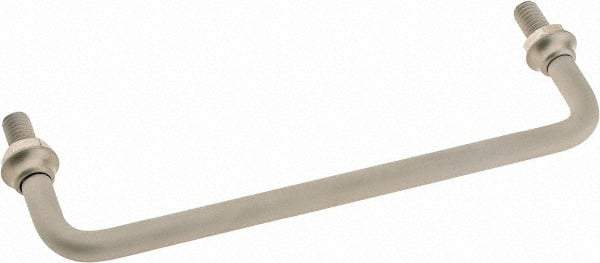 Electro Hardware - Round Handle - Clear Finish, Aluminum, 6" Center to Center - Apex Tool & Supply