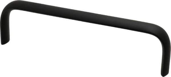 Electro Hardware - 1-3/4" High Oval Handle - Brush Black Anodized, Aluminum, 6" Center to Center - Apex Tool & Supply