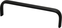Electro Hardware - 1-3/4" High Oval Handle - Brush Black Anodized, Aluminum, 6" Center to Center - Apex Tool & Supply