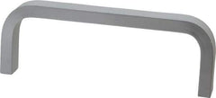 Electro Hardware - 1-1/2" High Rectangular Handle - Clear Finish, Aluminum, 4" Center to Center - Apex Tool & Supply