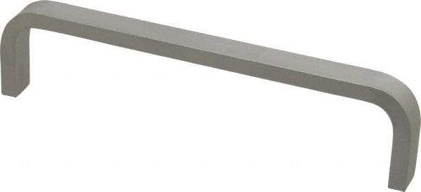 Electro Hardware - 1-1/2" High Rectangular Handle - Plain, Aluminum, 6" Center to Center - Apex Tool & Supply
