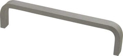 Electro Hardware - 1-1/2" High Rectangular Handle - Plain, Aluminum, 6" Center to Center - Apex Tool & Supply