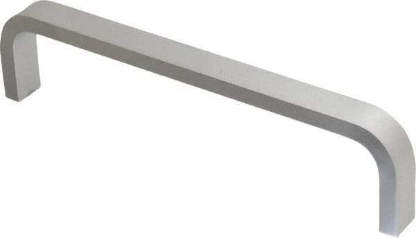 Electro Hardware - 1-1/2" High Rectangular Handle - Clear Finish, Aluminum, 6" Center to Center - Apex Tool & Supply
