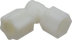Made in USA - 1/2" Tube OD, Nylon Plastic Compression Tube Female Elbow - 1/2 NPT Pipe, 220°F Max, Plastic Grip - Apex Tool & Supply
