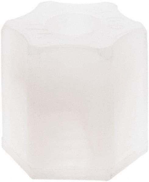 Made in USA - 1/4" Tube OD, Kynar Plastic Compression Tube Compression Nut - 275°F Max, Plastic Grip - Apex Tool & Supply