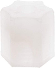 Made in USA - 1/4" Tube OD, Kynar Plastic Compression Tube Compression Nut - 275°F Max, Plastic Grip - Apex Tool & Supply