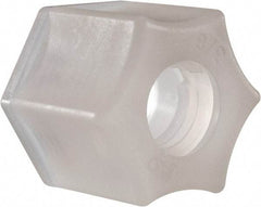 Made in USA - 3/8" Tube OD, Kynar Plastic Compression Tube Compression Nut - 275°F Max, Plastic Grip - Apex Tool & Supply