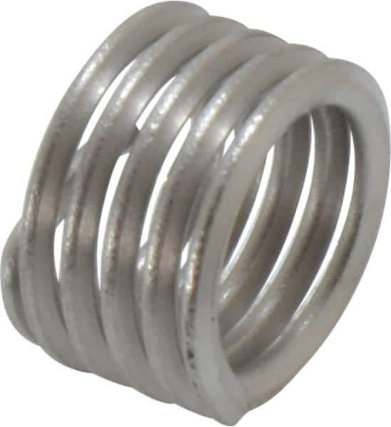 Heli-Coil - 1/2-13 UNC, 1/2" OAL, Free Running Helical Insert - 4-7/8 Free Coils, Tanged, Stainless Steel, 1D Insert Length - Apex Tool & Supply