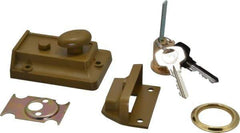 Yale - 1-1/8 to 2-1/4" Door Thickness, US3/Bright Brass Finish, Latch Deadbolt - Rim Cylinder - Apex Tool & Supply