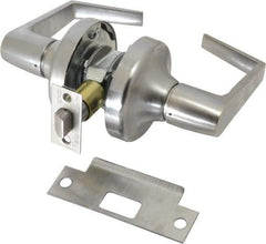 Yale - Grade 2 Passage Lever Lockset - 2-3/4" Back Set, 6 Pin Para Keyway Cylinder, US26D/Satin Chrome Plated Finish - Apex Tool & Supply