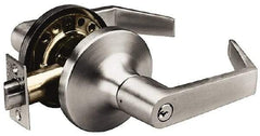 Yale - Grade 2 Classroom Lever Lockset - 2-3/4" Back Set, 6 Pin Para Keyway Cylinder, US26D/Satin Chrome Plated Finish - Apex Tool & Supply