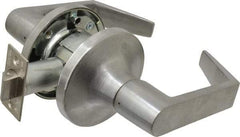 Yale - Grade 1 Passage Lever Lockset - 2-3/4" Back Set, 6 Pin Para Keyway Cylinder, US26D/Satin Chrome Plated Finish - Apex Tool & Supply