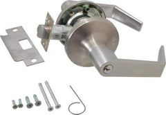 Yale - Grade 1 Storeroom Lever Lockset - 2-3/4" Back Set, 6 Pin Para Keyway Cylinder, US26D/Satin Chrome Plated Finish - Apex Tool & Supply