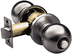 Yale - 1-3/8" Door Thickness, Stainless Steel Privacy Knob Lockset - 2-3/4" Back Set, 2 Cylinder - Apex Tool & Supply