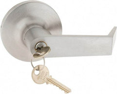 Yale - Fire Rated, Entry Lever Lock with 3-1/2" Rose - Chrome (26D) Finish, Grade 1 - Apex Tool & Supply