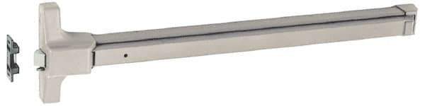 Yale - 36" Long Panic Rated, Series 2100 Flatbar - Sprayed Aluminum, Grade 1 - Apex Tool & Supply