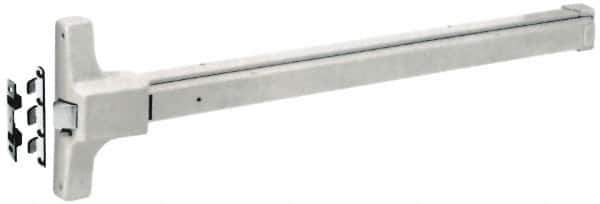 Yale - 36" Long Fire Rated, Series 2100 Flatbar - Sprayed Aluminum, Grade 1 - Apex Tool & Supply