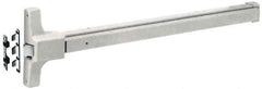 Yale - 36" Long Fire Rated, Series 2100 Flatbar - Sprayed Aluminum, Grade 1 - Apex Tool & Supply