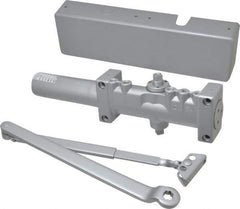 Norton Door Closers - Push & Pull Side Mount, Multi Size Closer Power Operated Damper - Aluminum Finish - Apex Tool & Supply