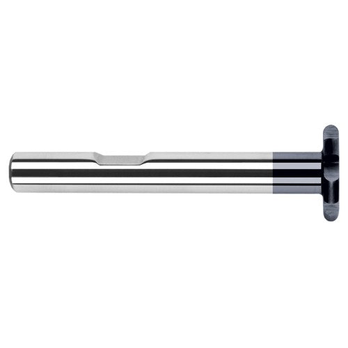 0.7500″ (3/4″) Cutter Diameter × 0.0937″ (3/32″) Radius Carbide Full Radius Large Diameter Standard Keyseat Cutter, 6 Flutes, AlTiN Coated - Exact Industrial Supply