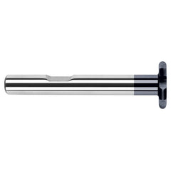 0.7500″ (3/4″) Cutter Diameter × 0.0937″ (3/32″) Radius Carbide Full Radius Large Diameter Standard Keyseat Cutter, 6 Flutes, AlTiN Coated - Exact Industrial Supply