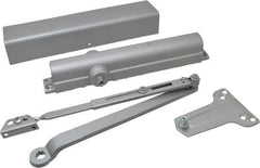Norton Door Closers - Push & Pull Side Mount, Multi Size Closer Power Operated Damper - Aluminum Finish - Apex Tool & Supply