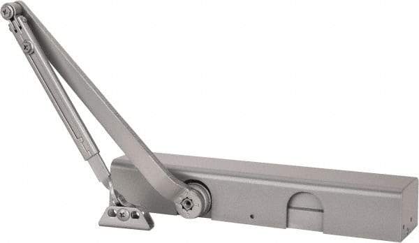 Norton Door Closers - Push & Pull Side Mount, Multi Size Closer Power Operated Damper - Aluminum Finish - Apex Tool & Supply