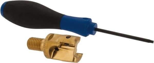 Seco - 1" Cutting Diam, Modular Connection Indexable Copy End Mill - 2 Inserts, XPKX12 Insert, R217.97 Toolholder, Steel, Through Coolant - Apex Tool & Supply