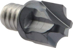 Iscar - MM HR Grade IC908 Carbide Concave Radius Milling Tip Insert - TiAlN Finish, 2 Flutes, 16mm Cutting Diam, 15mm Depth of Cut, 19.1mm Extension, 0.1969" Cnr Rad - Apex Tool & Supply
