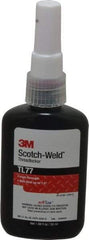 3M - 50 mL Bottle, Red, High Strength Liquid Threadlocker - Series TL77, 24 hr Full Cure Time, Hand Tool, Heat Removal - Apex Tool & Supply