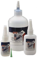 3M - 1 Lb Bottle Clear Instant Adhesive - Series PR100, 10 to 60 sec Working Time, 24 hr Full Cure Time, Bonds to Cardboard, Ceramic, Fabric, Fiberglass, Foam, Glass, Leather, Metal, Paper, Plastic, Rubber, Vinyl & Wood - Apex Tool & Supply