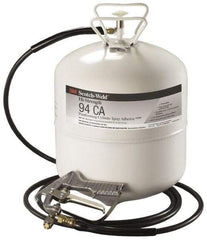 3M - 26.2 Lb Cartridge Clear Spray Adhesive - High Tack, 230°F Heat Resistance, High Strength Bond, 15 min Max Bonding Time, Flammable, Series High-Strength 94 - Apex Tool & Supply