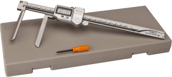 Mitutoyo - 10 to 200mm Range, 0.01mm Resolution, IP67 Electronic Caliper - Stainless Steel with 74.5mm Stainless Steel Jaws, 0.05mm Accuracy, SPC Output - Apex Tool & Supply