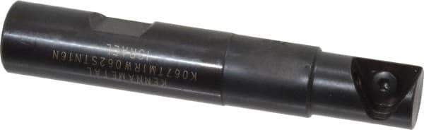 Kennametal - 0.67" Cut Diam, 0.87" Max Depth of Cut, 5/8" Shank Diam, Internal/External Indexable Thread Mill - Insert Style STN 16, 0.63" Insert Size, 1 Insert, Toolholder Style K067, 3.56" OAL - Apex Tool & Supply