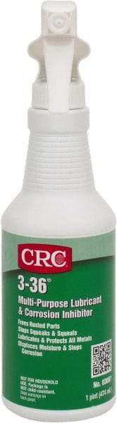 CRC - 16 oz Trigger Spray Bottle Nondrying Film Penetrant/Lubricant - Blue/Green & Clear, -50°F to 250°F, Food Grade - Apex Tool & Supply